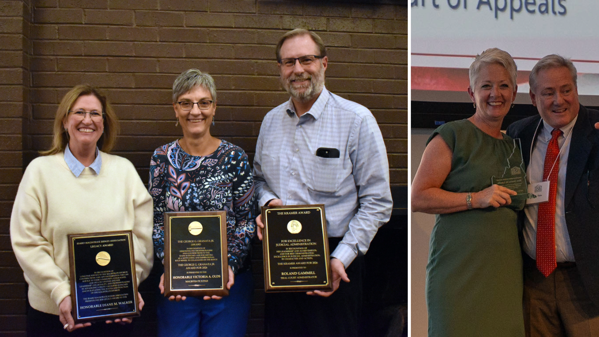 Four Recognized for Public Service in Idaho's Courts
